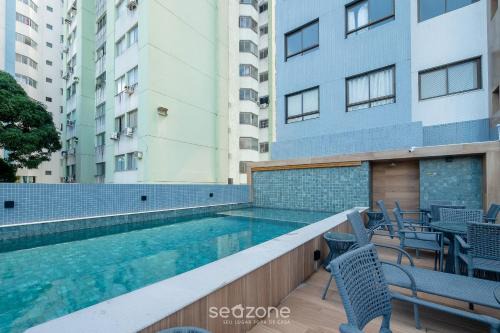 Federacao Apartment | Studio Moderno em cond. c/piscina HFO0208