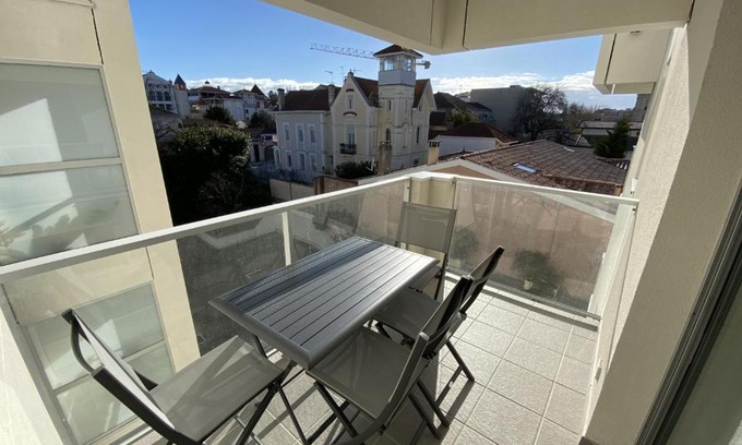 Arcachon Apartment | Studio neuf en front de mer avec terrasse et parking, idéal pour 3 personnes - FR-1-474-147