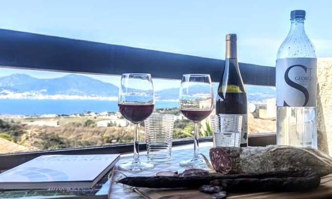 Grosseto-Prugna Apartment | Studio Terrace View of Ajaccio Bay