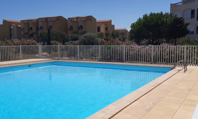 Port Leucate Apartment | Studio with Pool, 4 Pers., Port Leucate, Parking