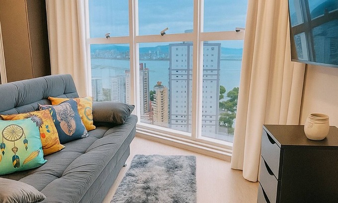 Fazenda Apartment | Studio with sea view - Itajaí/BC - main beaches of Itajaí and BC.