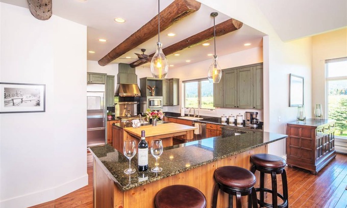 Big Sky Meadow Village House | Stunning Crail Ranch Townhome Cross-County Ski out of the Backyard
