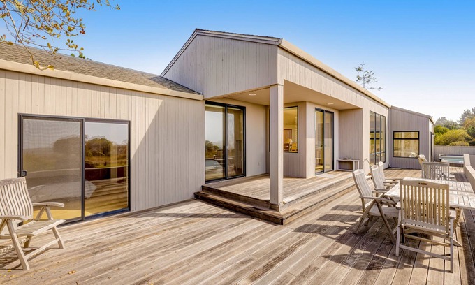 Sea Ranch House | Stunning home with ocean view, private hot tub, shared pools & tennis courts
