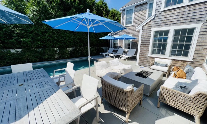 Nantucket Town House | Stunning In-Town New Construction with Designer Interiors, Private Pool, Gym