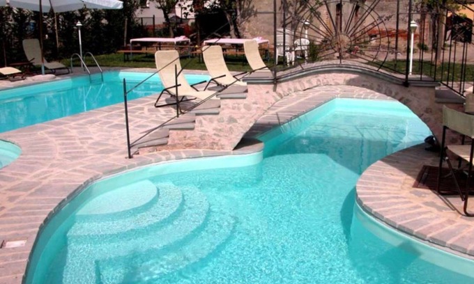Piosina Villa | Stunning private villa with A/C, hot tub, WIFI, private pool, TV, veranda, panoramic view, parking