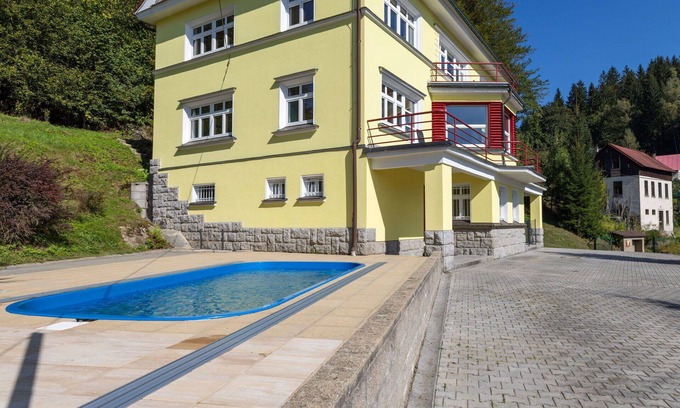 Albrechtice v Jizerskych horach Villa | Stunning private villa for 24 people with private pool, WIFI, TV, terrace and parking