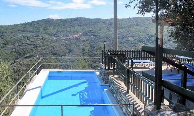 Pietrabruna House | Stunning private villa with private pool, WIFI, TV, terrace, pets allowed and panoramic view