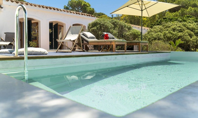 Porto Pinetto Villa | Stunning private villa for 10 guests with private pool, WIFI, TV, patio and panoramic view
