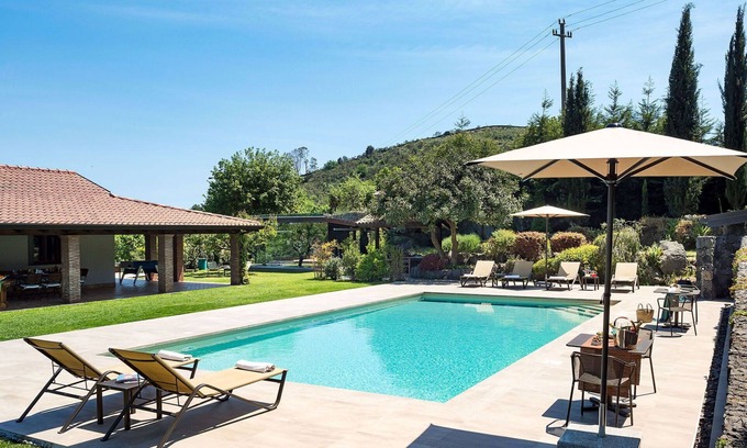 Viagrande Villa | Stunning private villa for 7 people with private pool, WIFI, A/C, TV, terrace and panoramic view