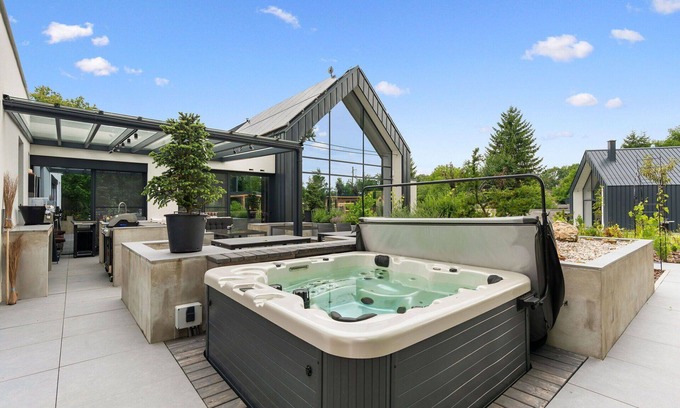 Dolni Laz House | Stunning private villa for 10 guests with WIFI, hot tub, TV, terrace and pets allowed