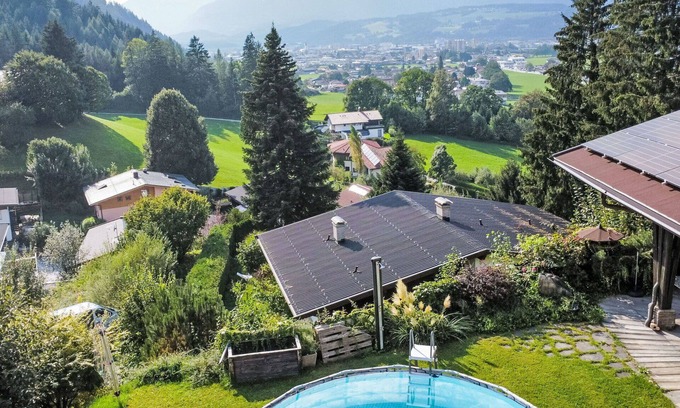 Woergl House | Stunning private villa for 10 guests with private pool, hot tub, WIFI, TV and terrace