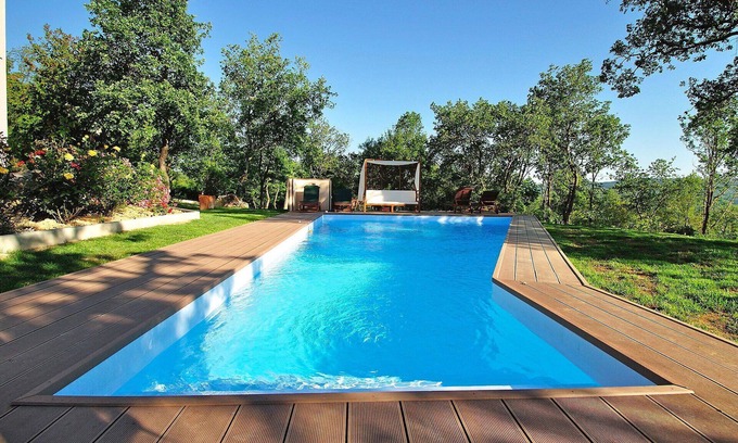 Sveti Martin Villa | Stunning private villa with WIFI, hot tub, private pool, A/C, TV, terrace, panoramic view, parking