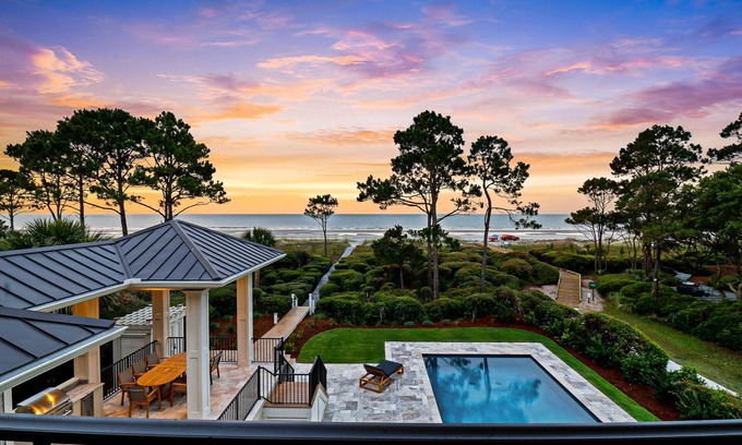 Oceanside House | Stunning Sea Pines OCEANFRONT Home - 2023 Newly Renovated Large Pool & Spa