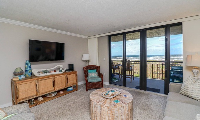 Butler Beach Apartment | Stunning view from the balcony of this direct ocean front condo! Barefoot Trace