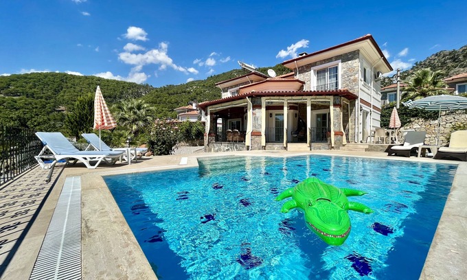 Fethiye Villa | Stunning Villa Semira, Perfect Condition, Private Pool & 1000m2 Garden,WIFI