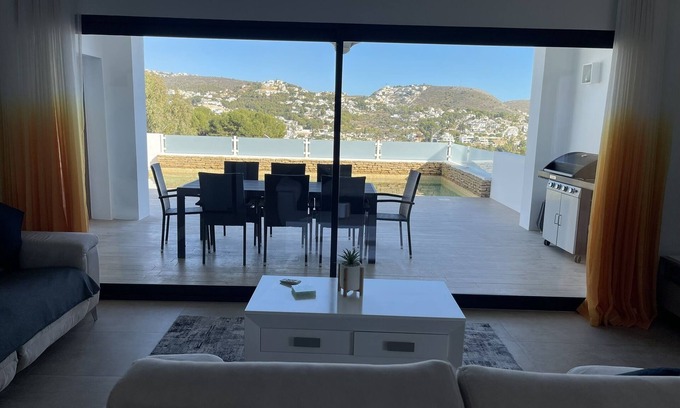La Sabatera Villa | Stunning villa with magnificent sea views and views across Moraira.