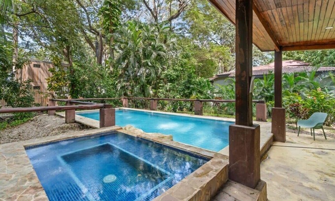 Potrero House | Stylish 3-Bedroom Tropical Escape with Pool & Outdoor Living, 1 Block from Playa