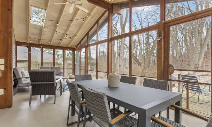 Douglas House | Stylish & Spacious Home with Hot Tub & 3-Season Deck
