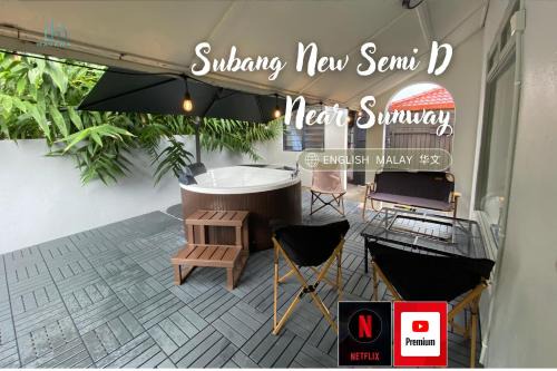 Subang Jaya House | Subang New SemiD near Sunway Lagoon up to 16pax