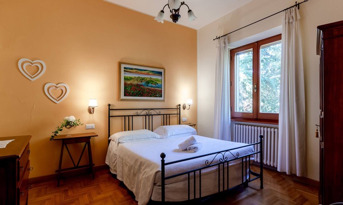 Castiglione del Lago Apartment | Suite with panoramic balcony, pool view and beautiful sunsets