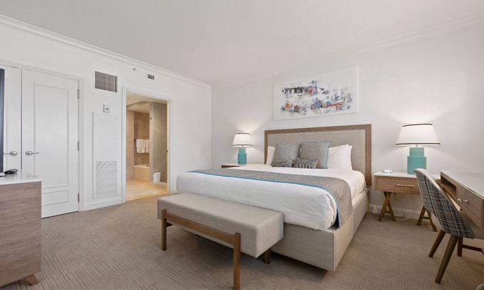 Barrier Island Hotel | Sun-kissed Sanctuary: Unit with Partial Ocean View, Pet-friendly, Swimming Pool!
