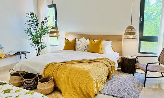 Las Terrenas Condo | Sun, Sand & Style: Chic Beachfront Condo with Huge Terrace