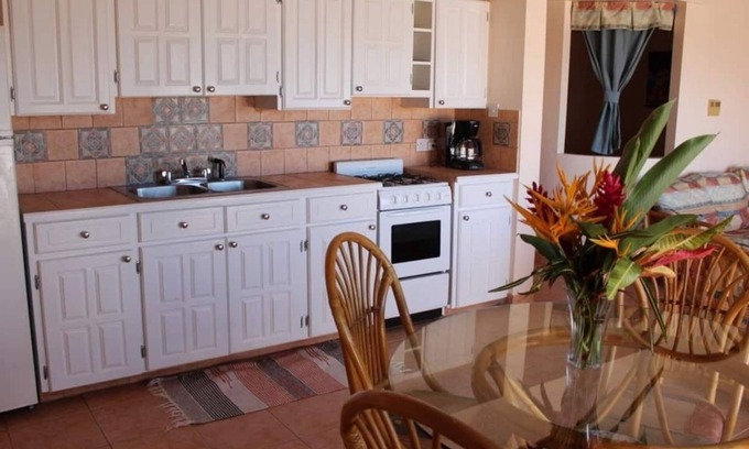 Bonne Terre Apartment | Sun West Villa, Coyaba - Sleeps 4 - with Shared Pool and Caribbean View