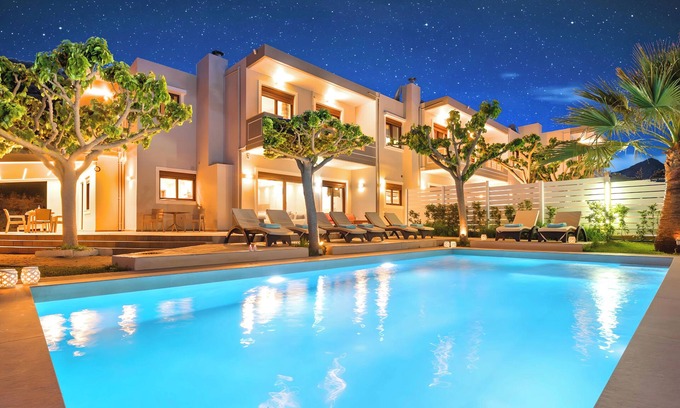 Georgioupolis Villa | Sunlight Villa Heated Pool Stunning Views