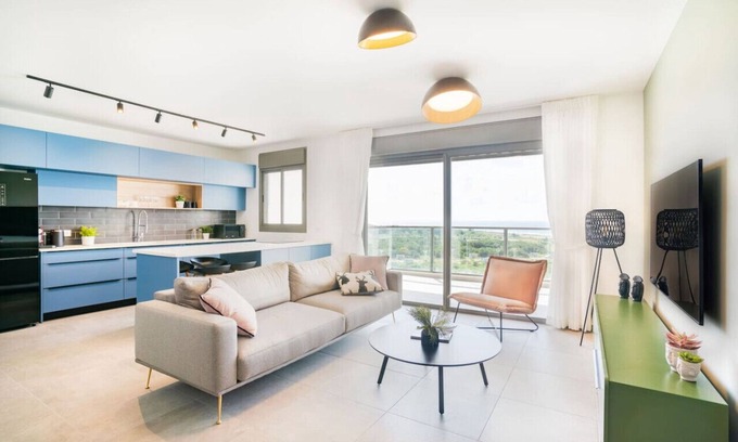Nahariya Apartment | Sunny Haven Sea View Escape