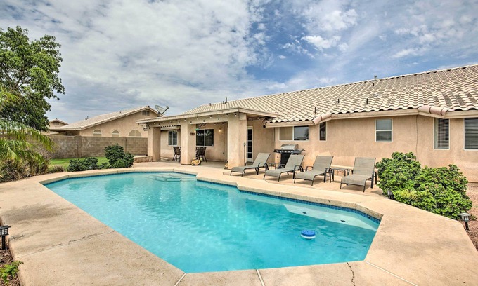 Yuma House | Sunny Yuma Retreat w/Private Pool & Grill!