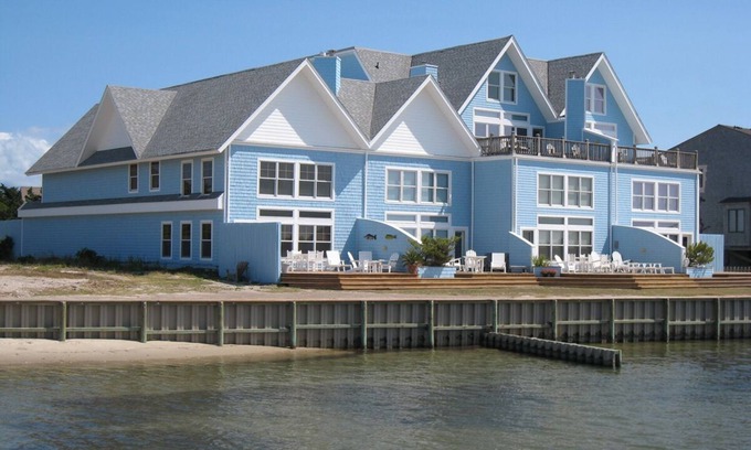 Ocracoke Condo | Sunset on the Sound: Soundfront condo with colorful sunsets.