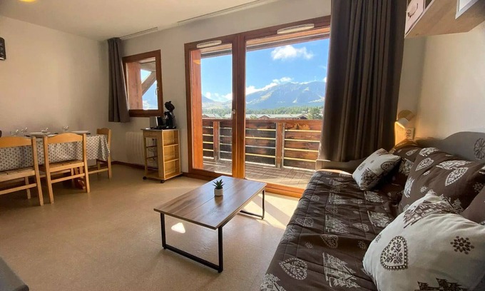 Saint-Etienne-en-Devoluy Apartment | Superd Dauphinelle Chalets - APARTMENT 10 PERSONS EXPO SOUTH BALCONY