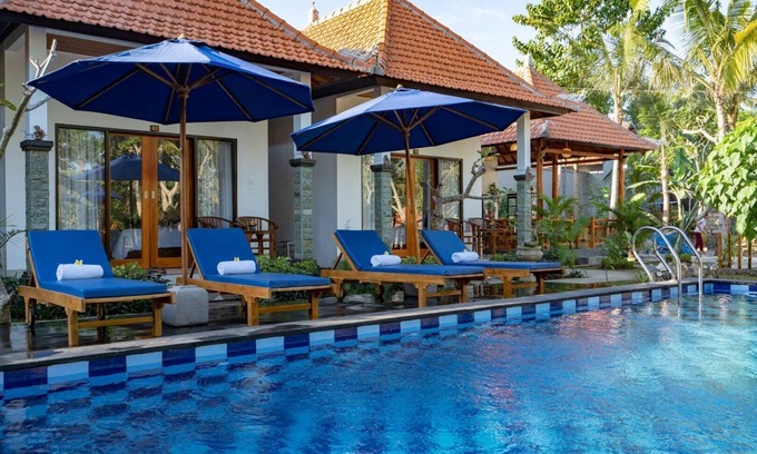 Penida Island House | Surya Maha Bungallo(Double bed with Pool view)