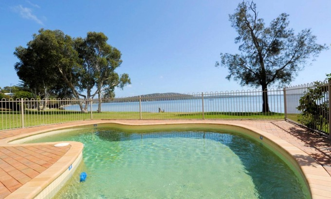 Soldiers Point Apartment | Sweeping water views across the Bay of Port Stephens
