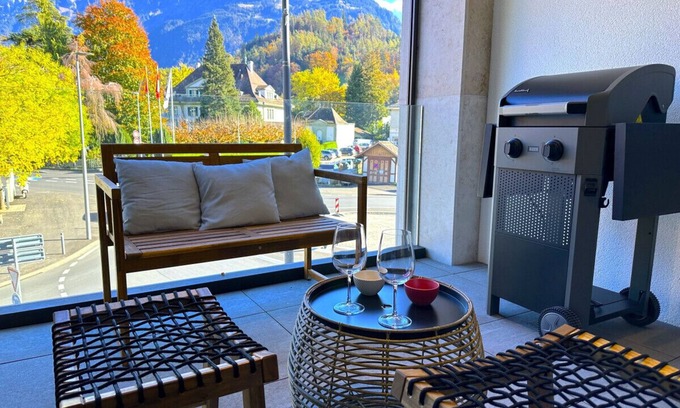 Central Interlaken Condo | SwissHut Modern 5min Interlaken West Station - Apart. Rugen 1