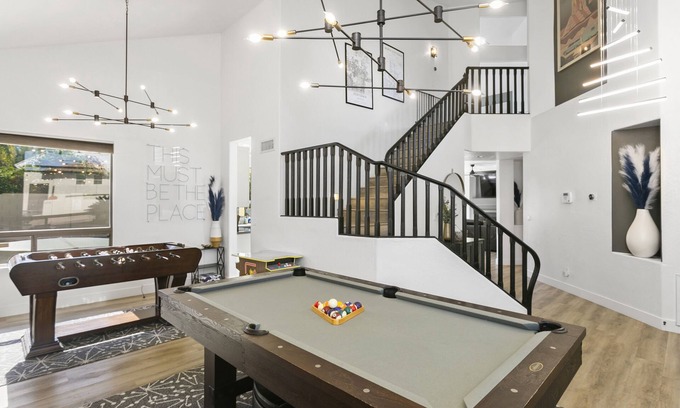 Paradise Valley Village House | SWSS - Family/Game Room: Kierland Stylish 8 beds Retreat, Heated Pool, Hot Tub, Fire-pit