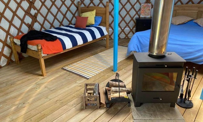 Newquay Cabin | Sycamore - A luxury couples+ Yurt on a stunning historic estate near Newquay