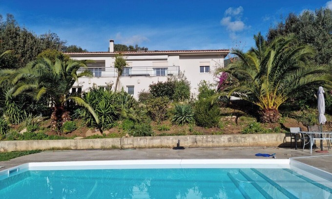 Afa Villa | T2, air-conditioned ground floor villa in la Campagne, near Ajaccio, 8/4 m pool.