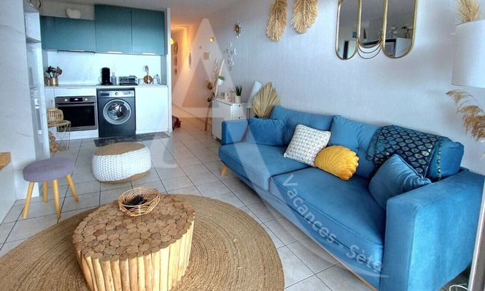 Sete Apartment | T3 avec grande terrasse vue mer 180°