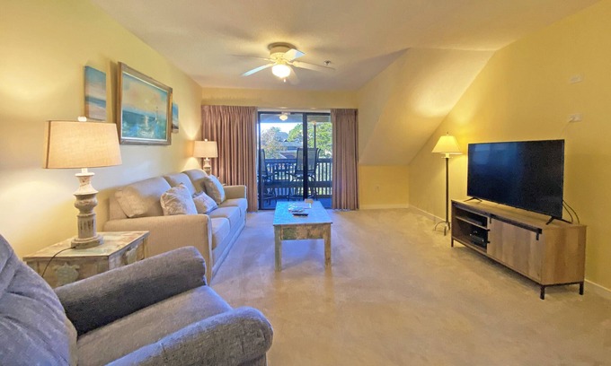 Arcadian Shores Condo | Take Your Exclusive Getaway to this Private Bungalow near the Sands!