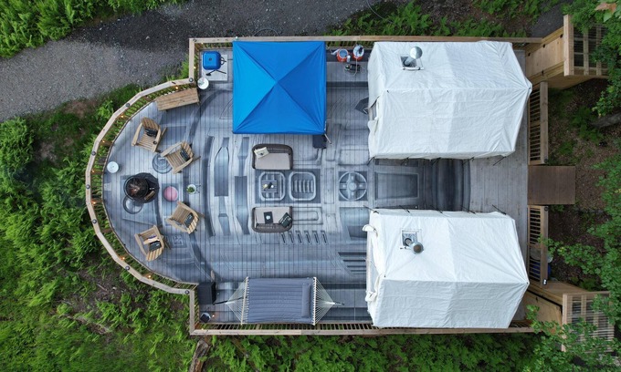 Kauneonga Lake RV Rental | Tentrr Signature Site - R2 at the Tentrr Catskill Retreat - Lake Front - Double