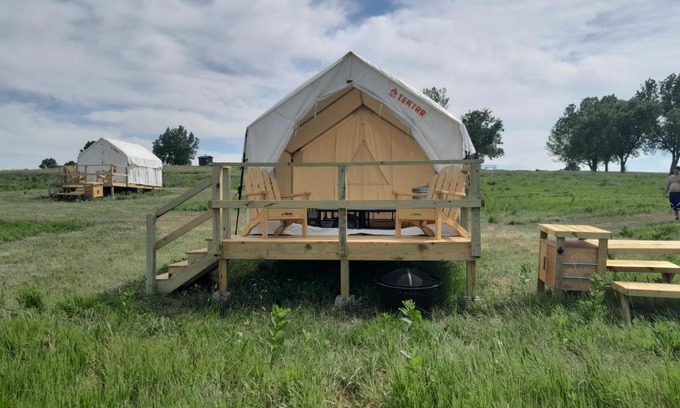 Loup City Other | Tentrr State Park Site - Nebraska Sherman SRA - Redwood Lakeview C - Single Camp