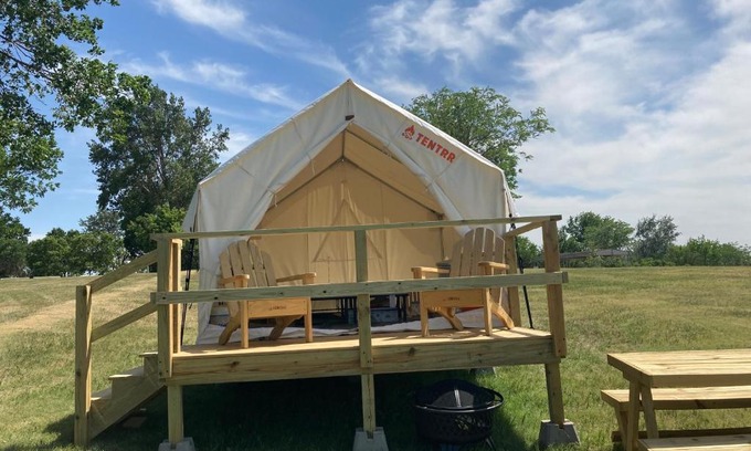 Loup City Other | Tentrr State Park Site - Nebraska Sherman SRA - Middle Ridge Lakeview G - Single Camp