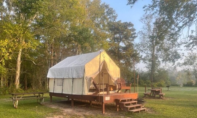 Iberia Parish RV Rental | Tentrr State Park Site - Louisiana Lake Fausse Pointe - Cypress Site A - Single