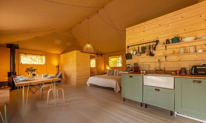 Halesworth Apartment | The Bushel is a luxurious tent for four, offering the chance to unwind