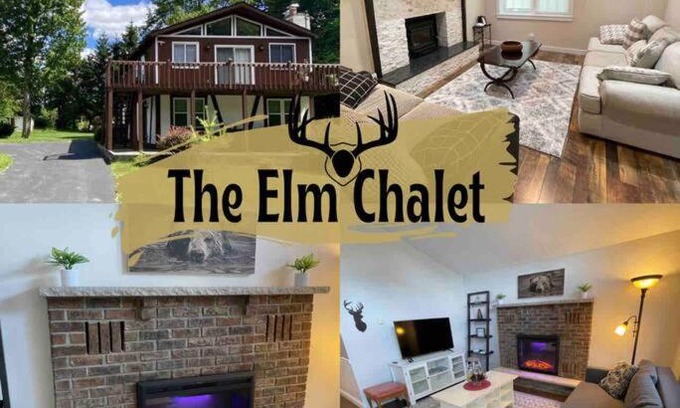 Tobyhanna Ski Chalet | The Elm Chalet NEWLY! Reno, sleeps 10, patio
