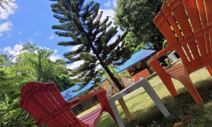 Las Galeras House | The Flamboyant, Quiet family house near the beach and the center