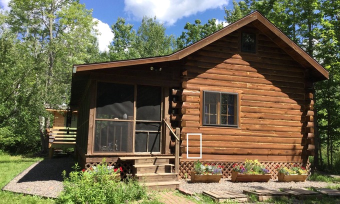 La Pointe Cabin | The Hermitage: An unplugged getaway in the woods on gorgeous Madeline Island.