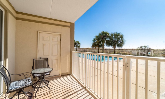 Dauphin Island Condo | The Inn at Dauphin Island 106 1BR Walks right out to Pools and Beach!