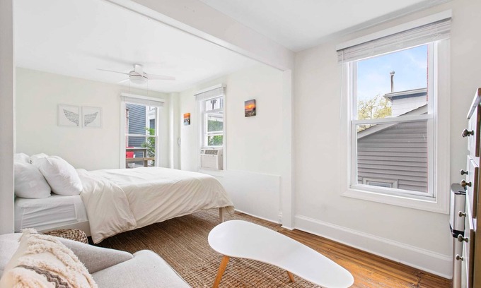 Ocean Grove House | The Melrose, 1C - King Bed & Bath: Romantic Getaway, Steps from the Beach, Cozy